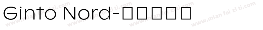 Ginto Nord字体转换
